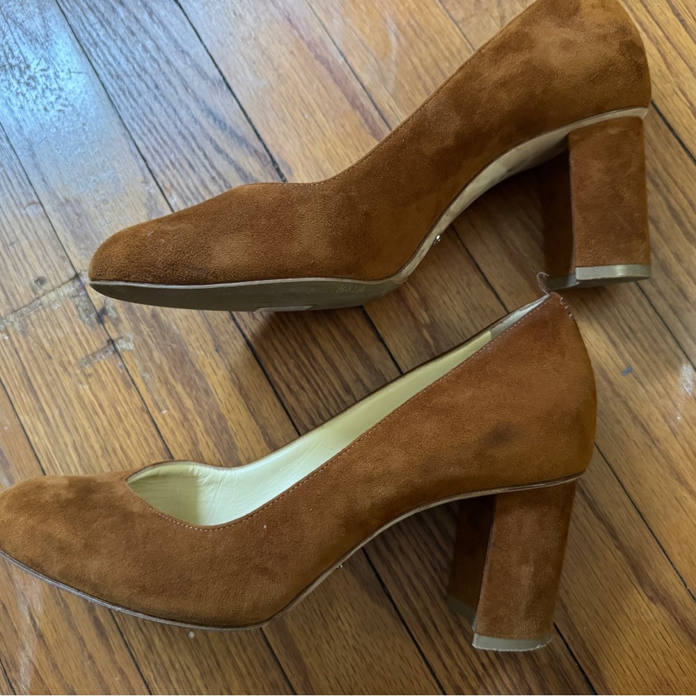 Sarah Flint Brown Suede round toe pumps, 39